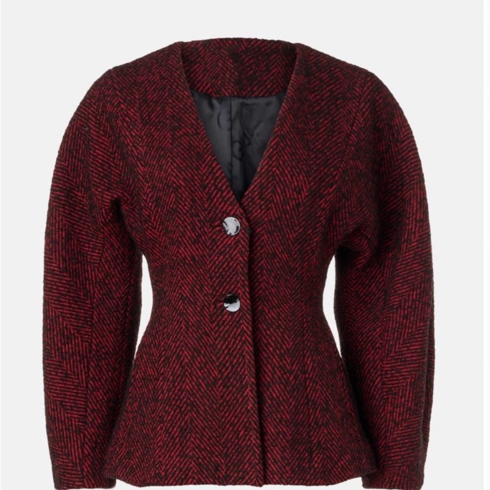 Ganni herringbone blazer, only worn once. Sold out online. Originally $645